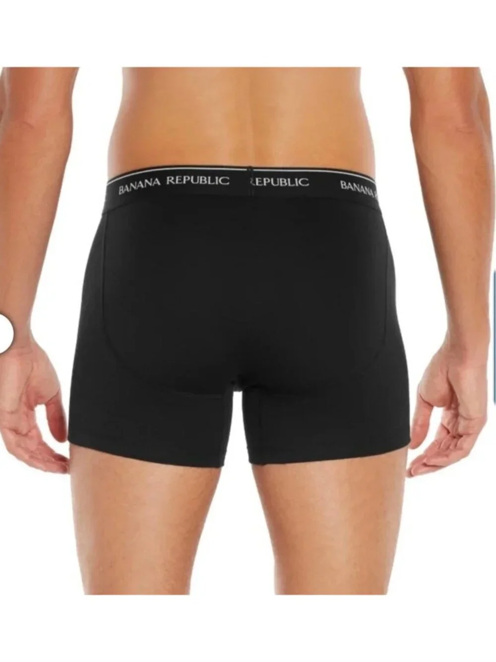 NWT Banana Republic Men's L 3-Pack Boxer Briefs Black Ultra-Soft Comfort